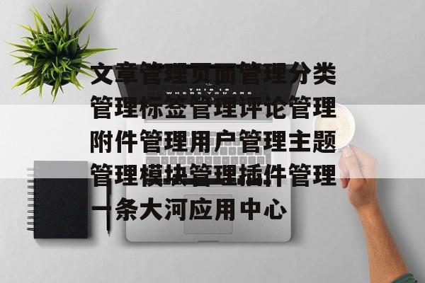 文章管理页面管理分类管理标签管理评论管理附件管理用户管理主题管理模块管理插件管理一条大河应用中心